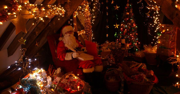 Santa at Crook Hall and Gardens